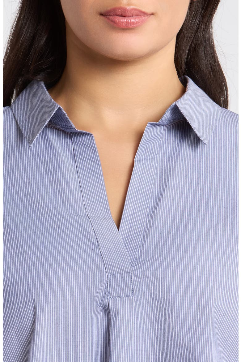 Johnny Collar Organic Cotton Top, Alternate, color, INFINITY