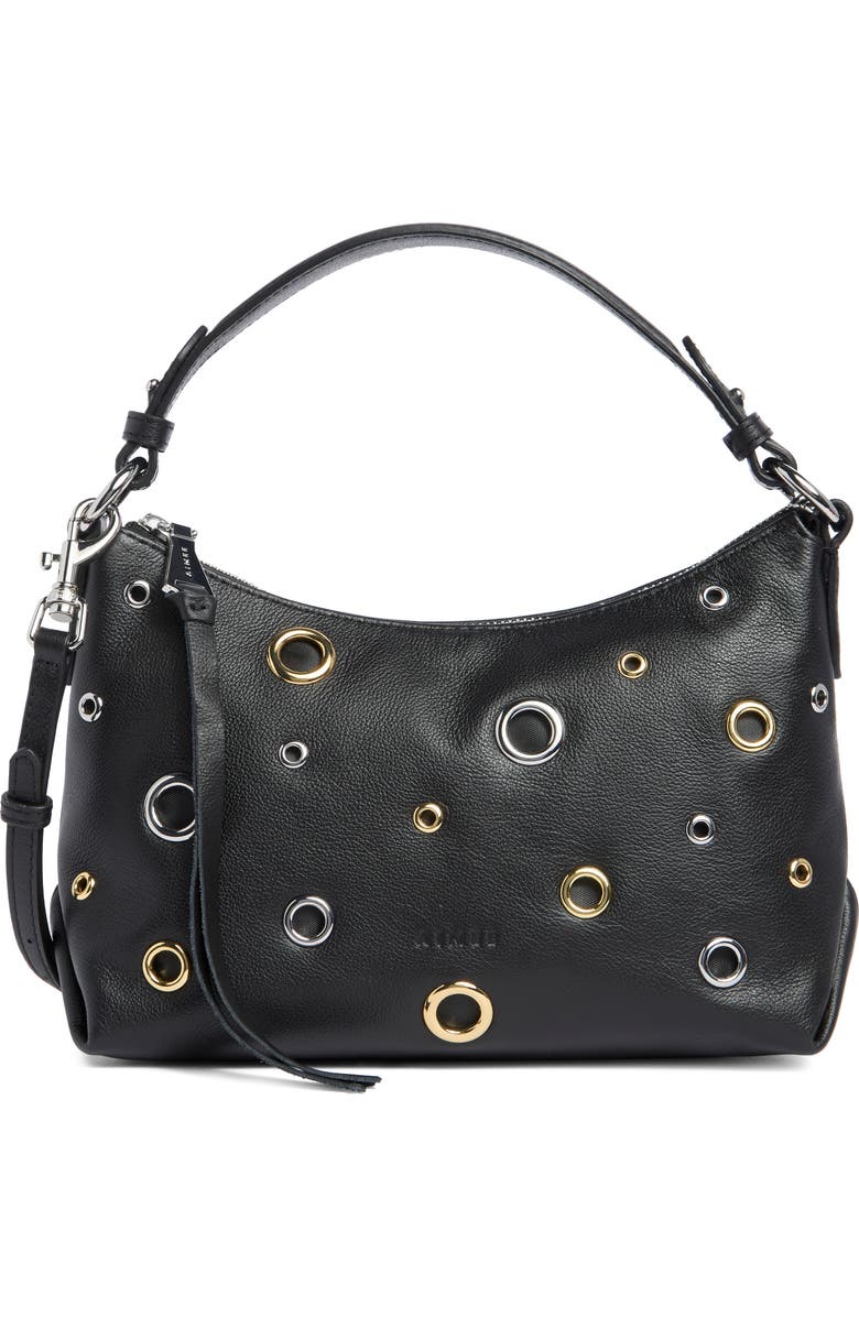 AIMEE City Beat Convertible Shoulder Bag, Main, color, Black W Grommets