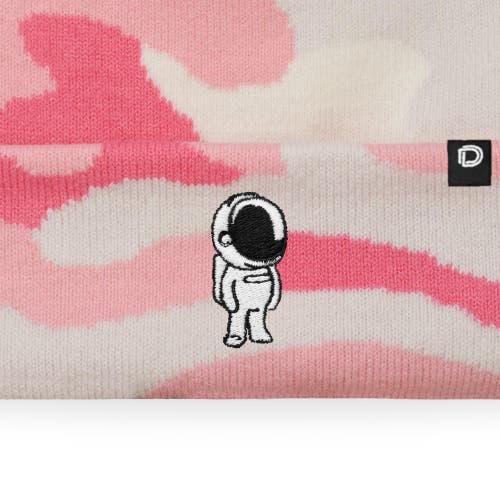 Dalix Astronaut Beanie In Pink Camo