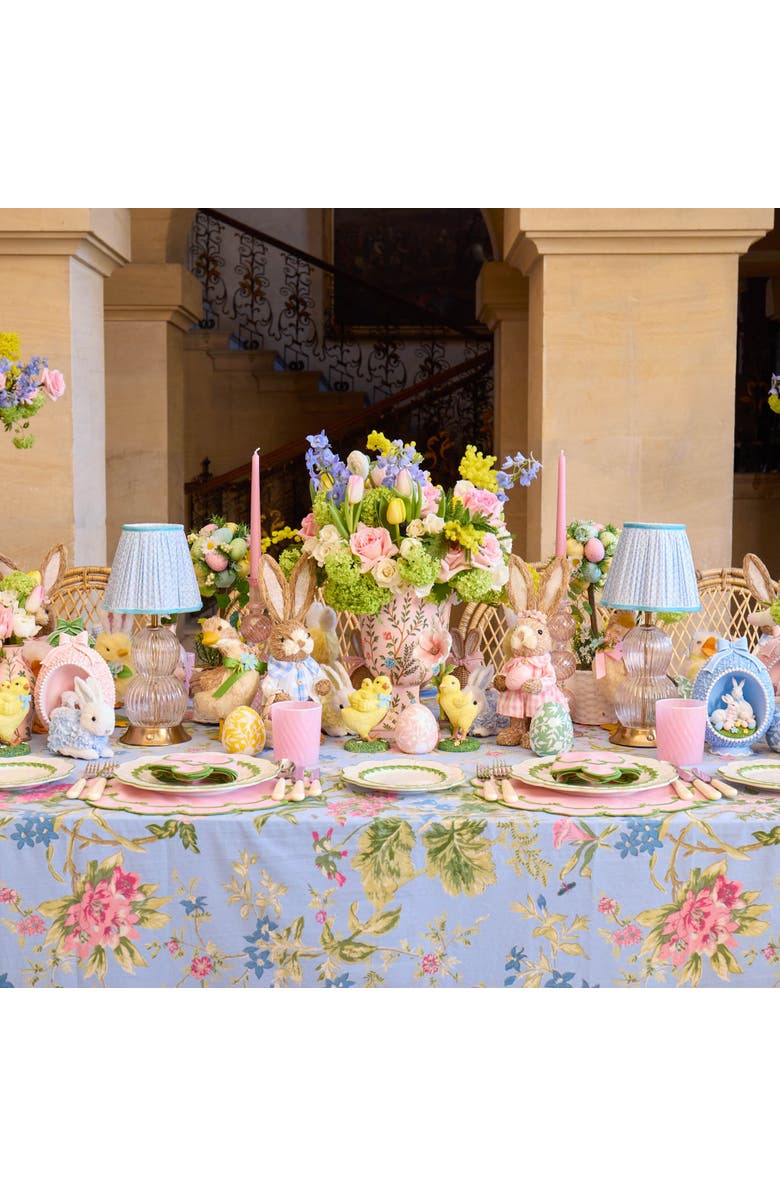 Mrs. Alice Lotus Lampshade, Alternate, color, Blue