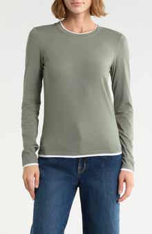 Double Layer Long Sleeve T-Shirt