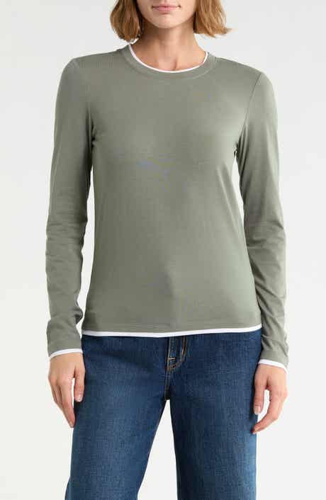 Double Layer Long Sleeve T-Shirt