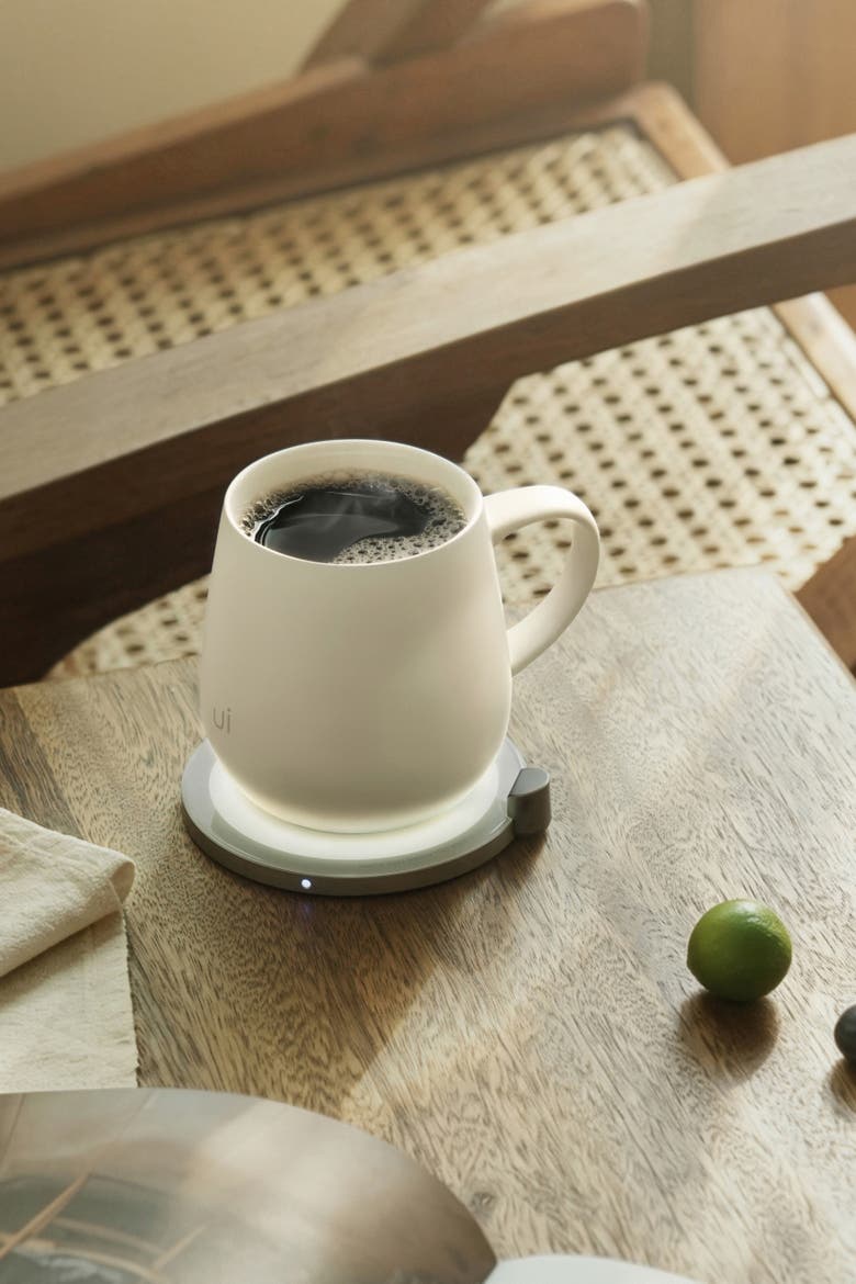 Ui Self-Heating Mug Set - Soft Gray, Alternate, color, White
