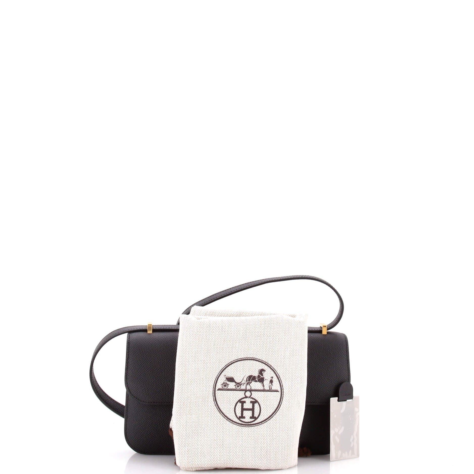 Pre-Owned Hermes Constance Elan NM Bag Epsom 25, Alternate, color, Noir