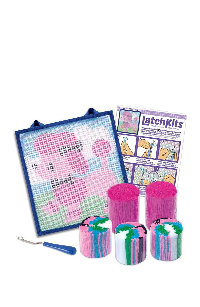 SPIROGRAPH Latchkits(R) Poodle 3D Mini Rug Kit, Main, color,