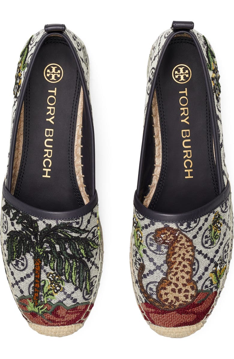 Tory Burch T Monogram Platform Espadrille Slip-On, Alternate, color,