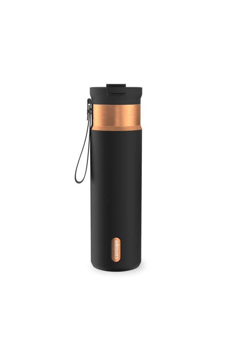 DualSip 24 oz Insulated Bottle with Carrying Strap and 2-Way Lid