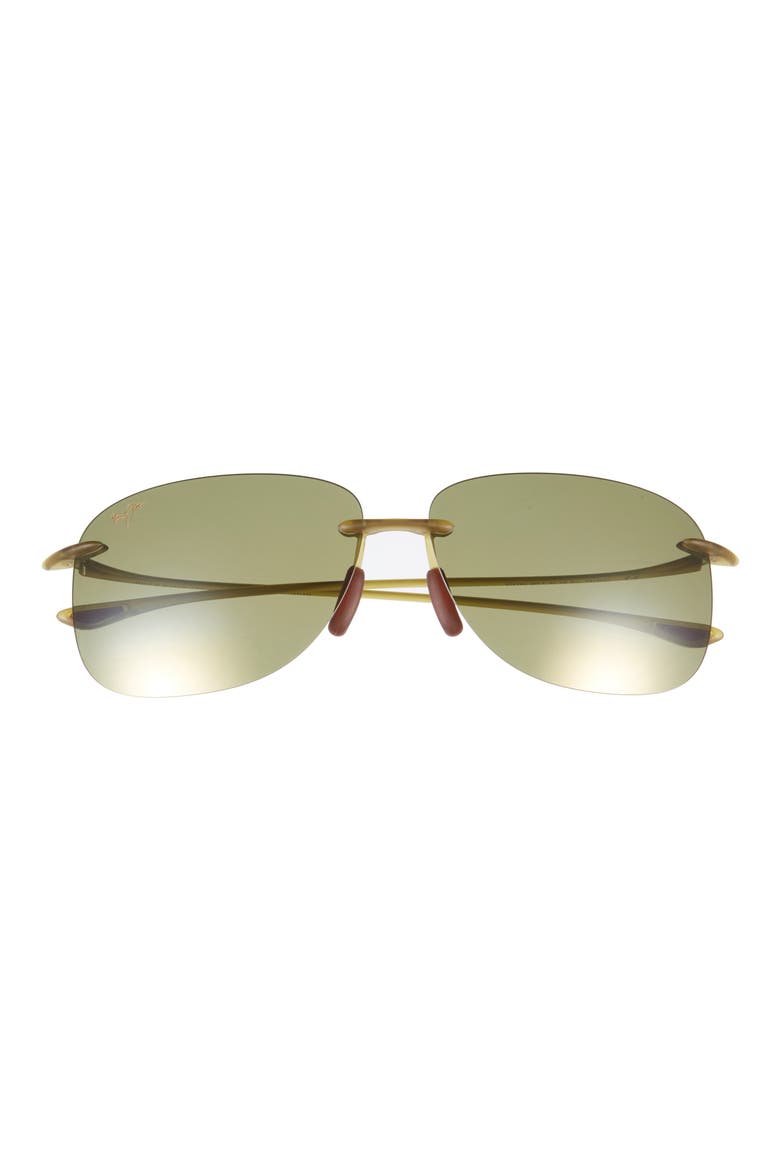 62mm Polarized Shield Sunglasses, Main, color, OLIVE OLIVE GREEN