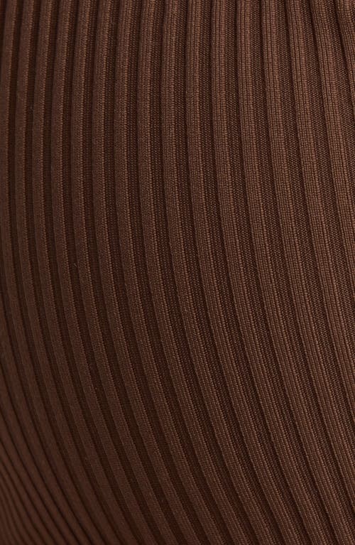 Pacsun Bree Rib Bikini Top In Brown