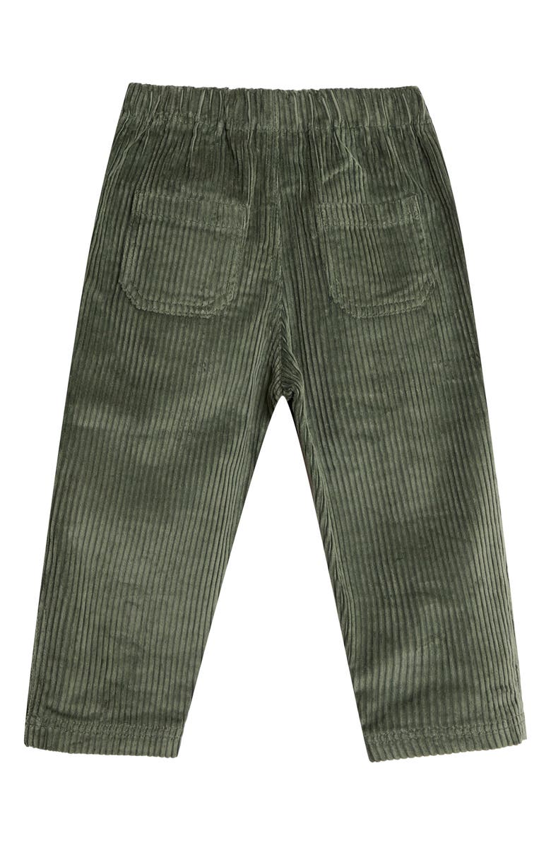 JOJO MAMAN BEBE Cotton Corduroy Drawstring Pants, Alternate, color, Khaki