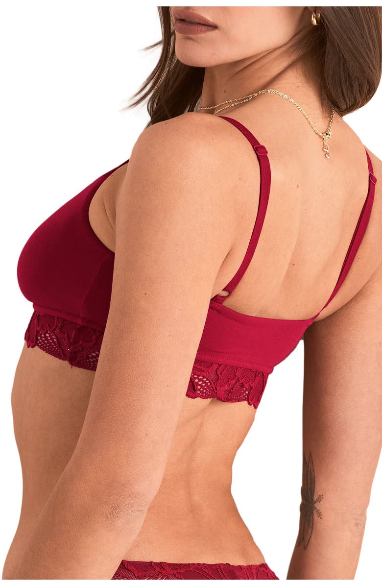 Adore Me Shiloh Contour Bralette Bra, Alternate, color, Dark Red