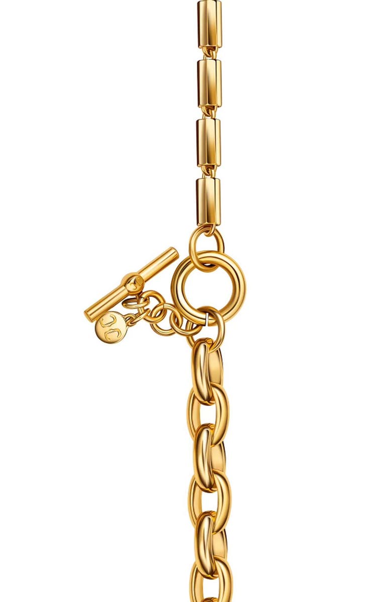 CHRISTINA CARUSO Double Link Necklace, Alternate, color, 14K Gold