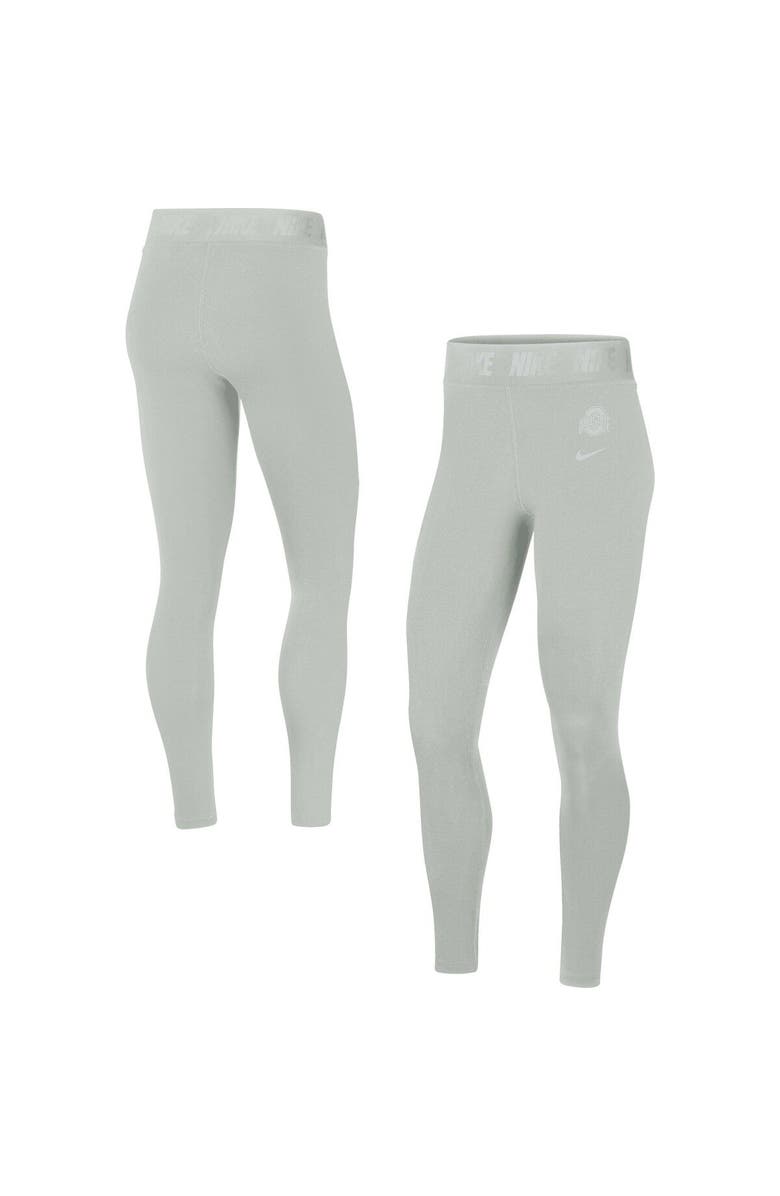 Nike Women's Nike Gray Ohio State Buckeyes Tight Tri-Blend Leggings, Alternate, color, 