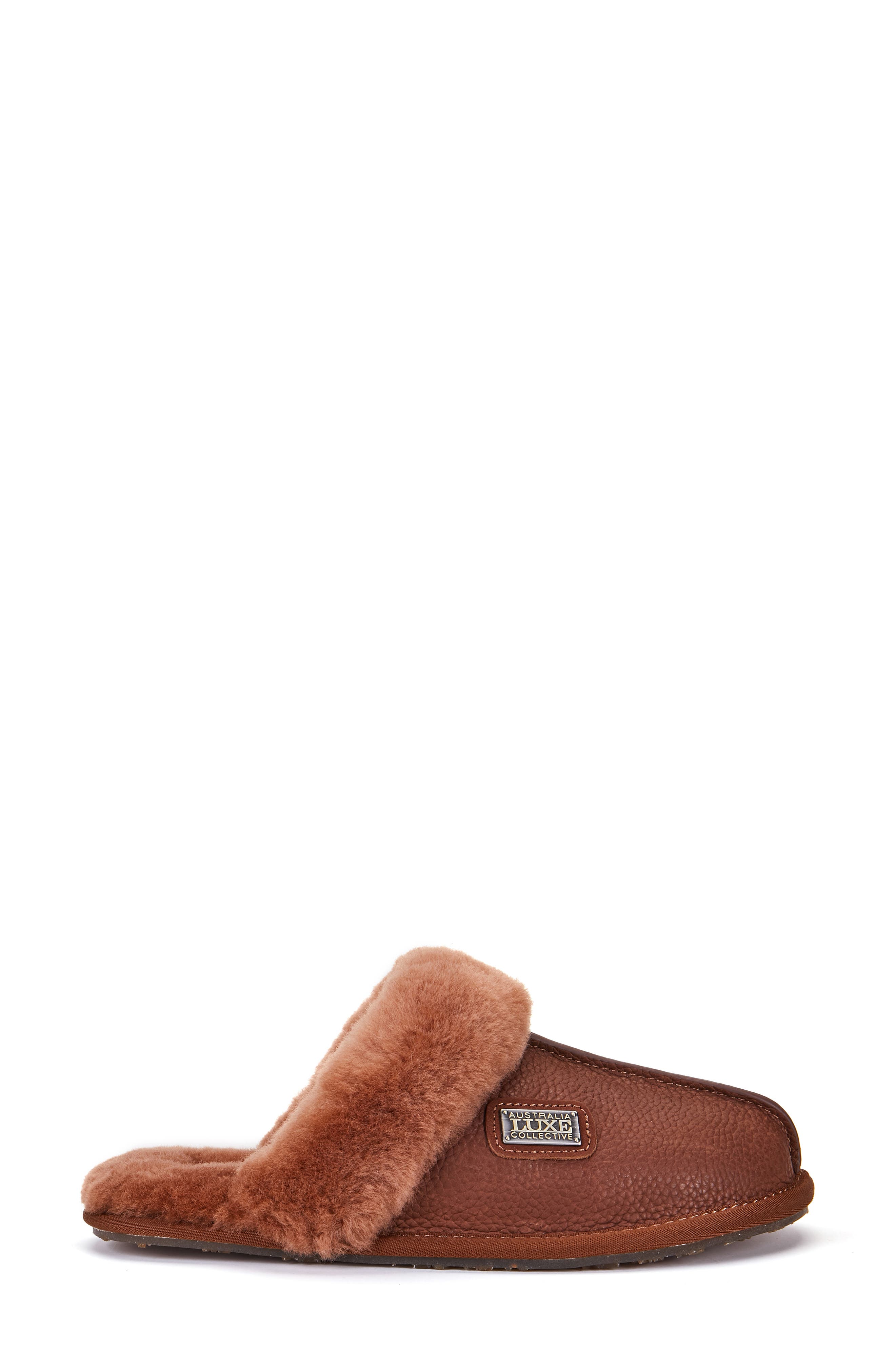 Genuine Shearling Mule Slipper, Alternate, color, WHISKY