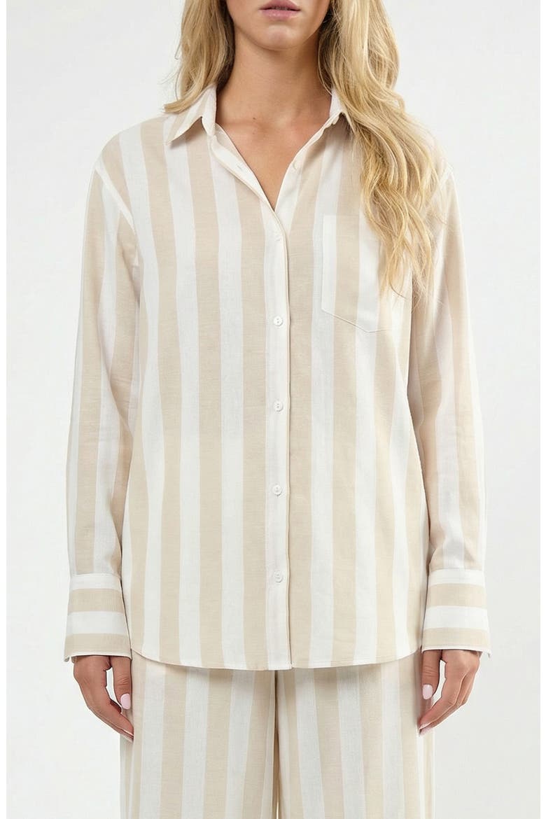 The Paloma Long Sleeve Shirt, Main, color, BEIGE