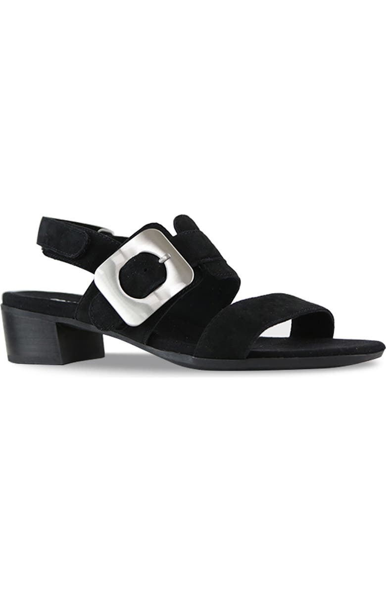 Munro Ashlin Slingback Sandal, Main, color, Black Suede