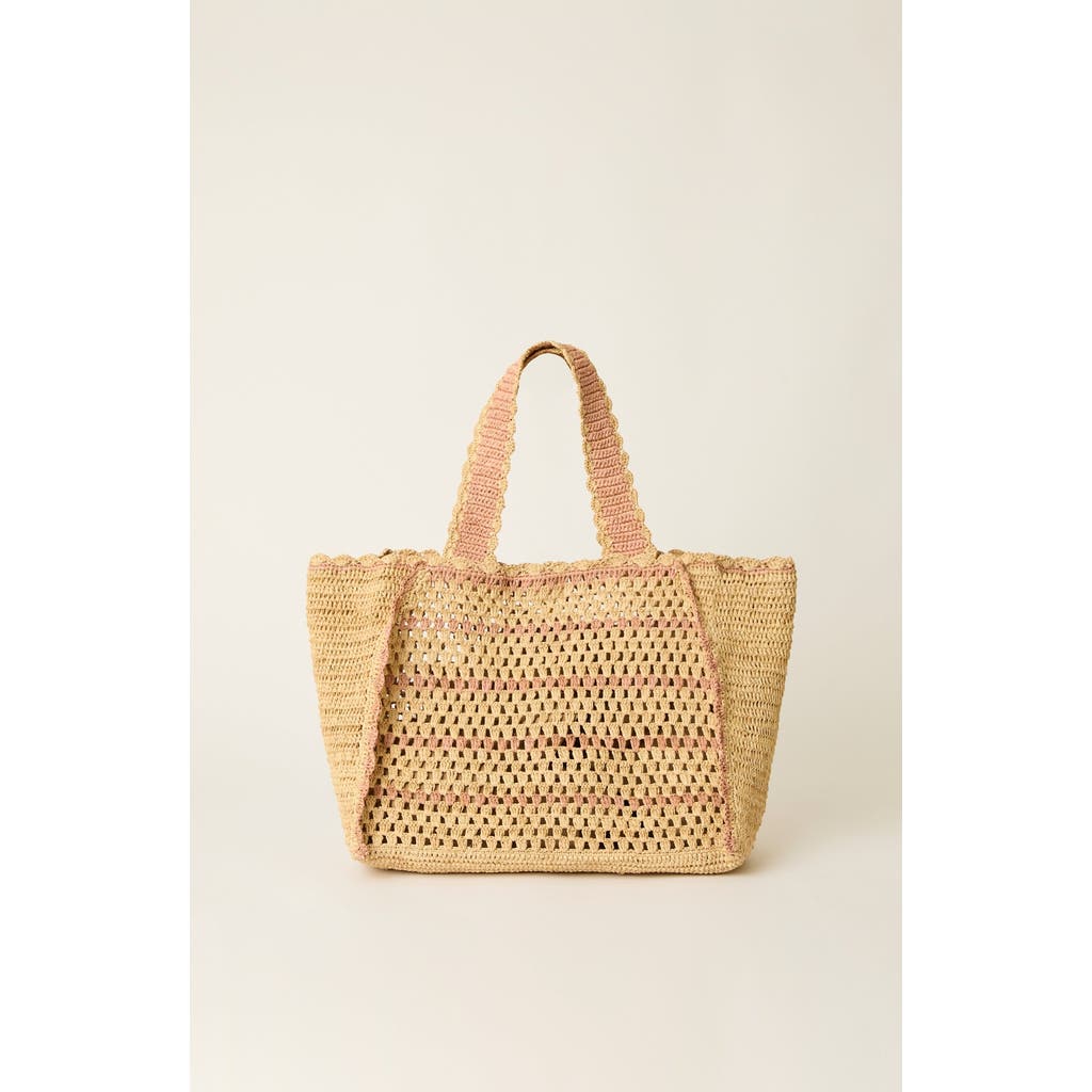Btb Los Angeles Tulay Tote In Natural Petal