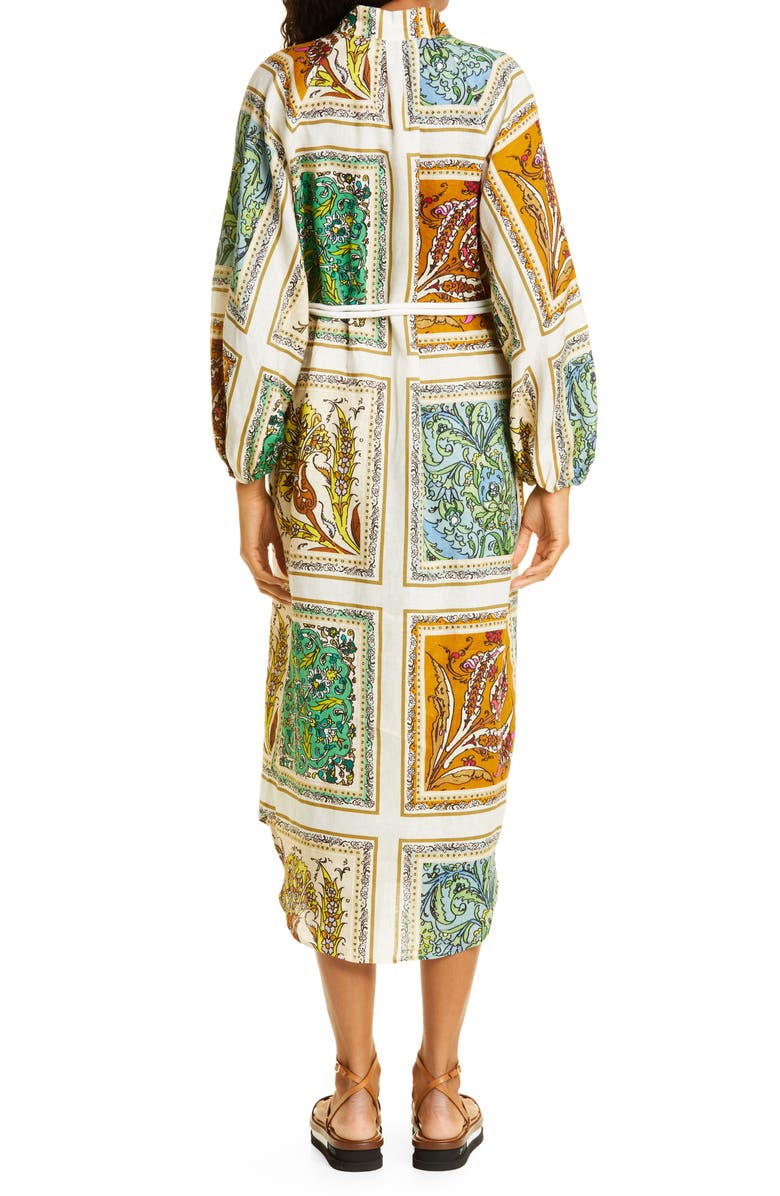 ALEMAIS Delphine Long Sleeve Linen Shirtdress, Alternate, color, 