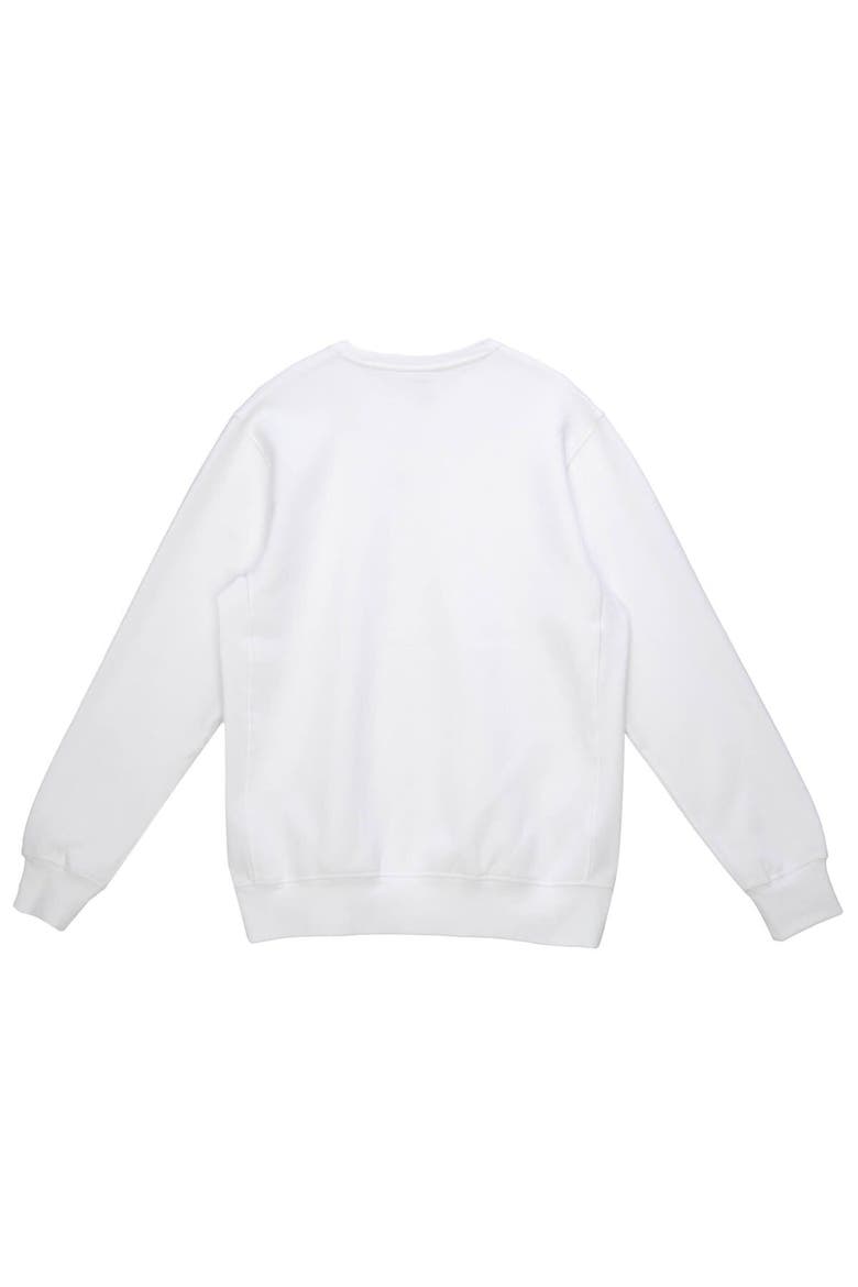 Men's Mitchell & Ness x Bud Light White Seattle Seahawks The Crest Pullover Sweatshirt, Alternate, color, White
