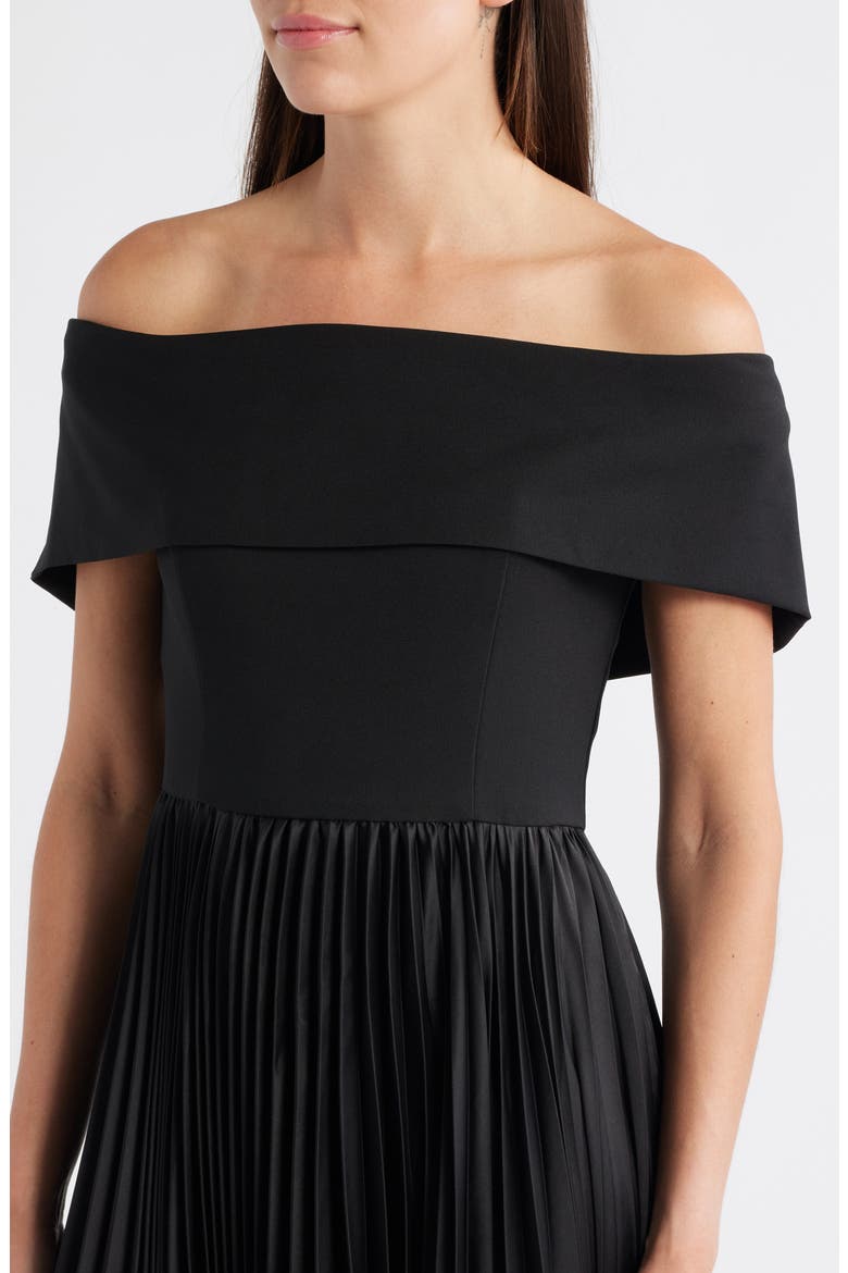 Stockton Off the Shoulder Maxi Dress, Alternate, color, BLACK