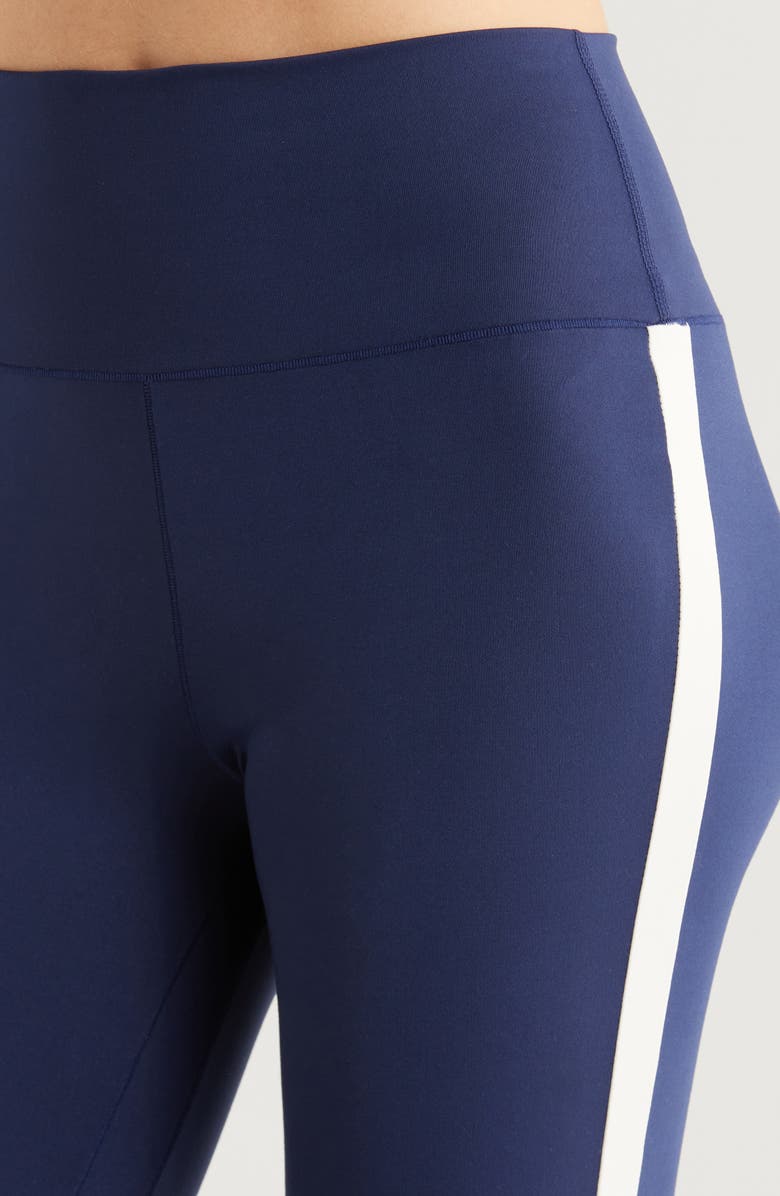 PacSun Classic Stripe Flare Leggings, Alternate, color, Peacoat W/ White Sand