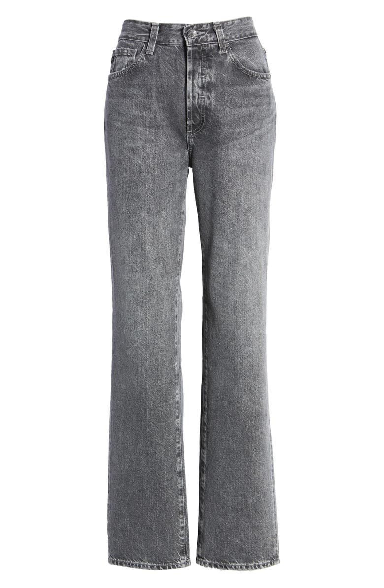 AG Alexxis High Waist Straight Leg Jeans, Alternate, color, Distortion