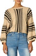 Wit & Wisdom Stripe Dolman Sleeve Sweater