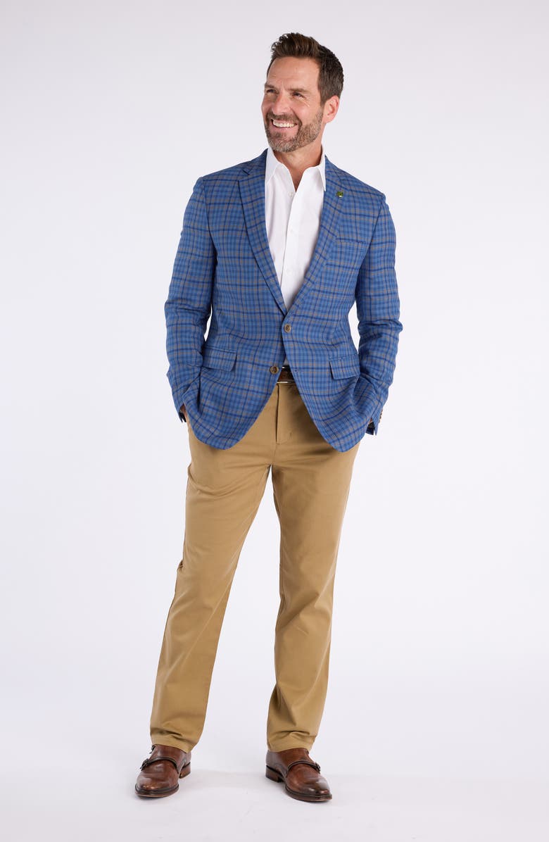 CRICKETEER Check Wool Blend Sport Coat, Alternate, color, Blue