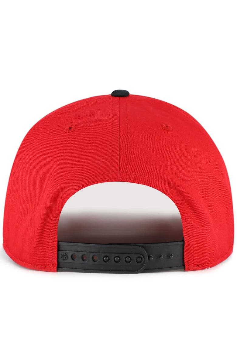 '47 Men's '47 Red/Black Atlanta Falcons 1966 Throwback Collection Sure Shot Hitch Adjustable Hat, Alternate, color, Red