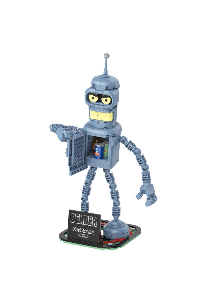 Futurama Bender Building Set, Alternate, color, Yellow