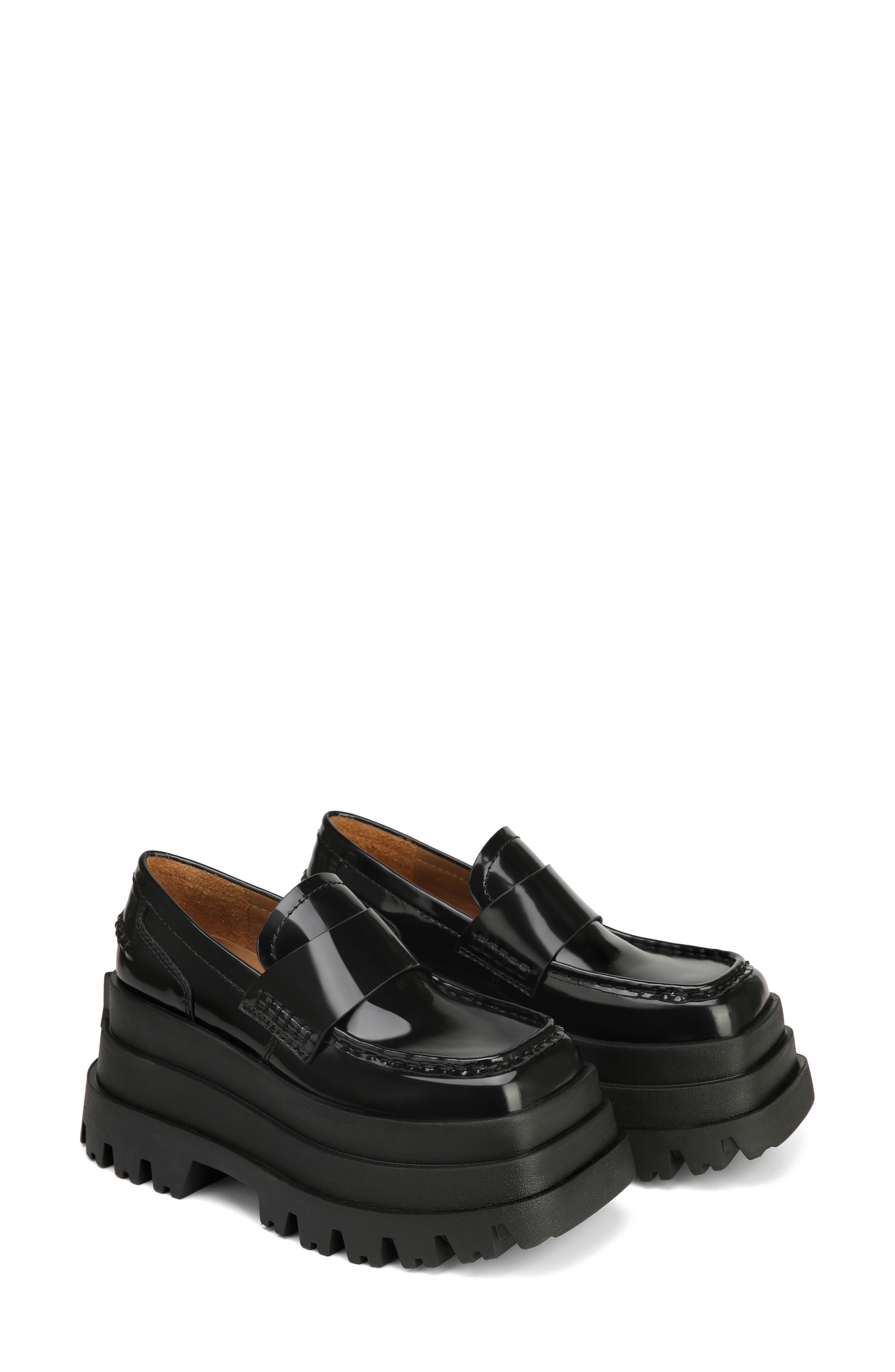 Naked Wolfe Deluxe Black Box Platform Loafer, Main, color, 