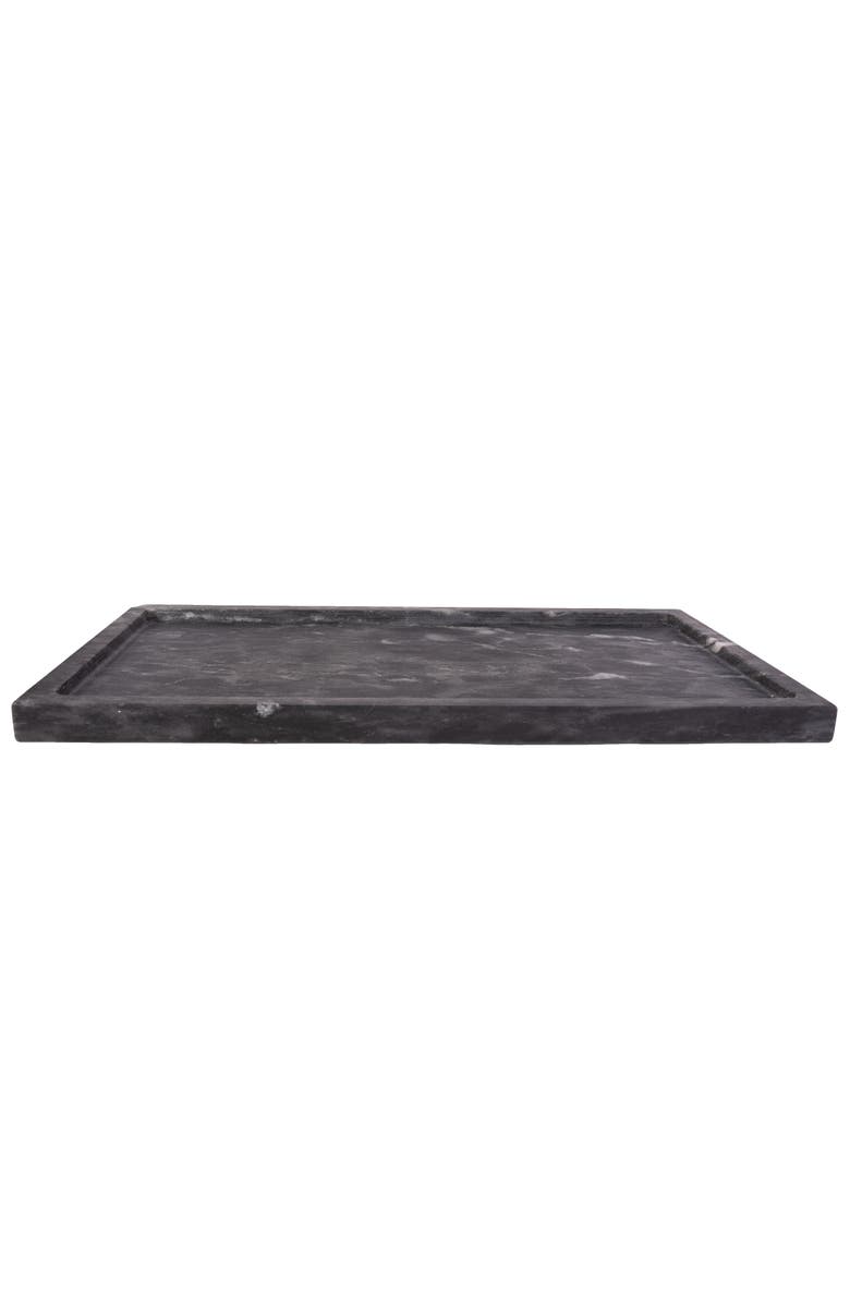 Artifacts Trading Company<sup>™</sup> Artifacts Trading Company Rectangular Marble Tray, Alternate, color, Black Matte