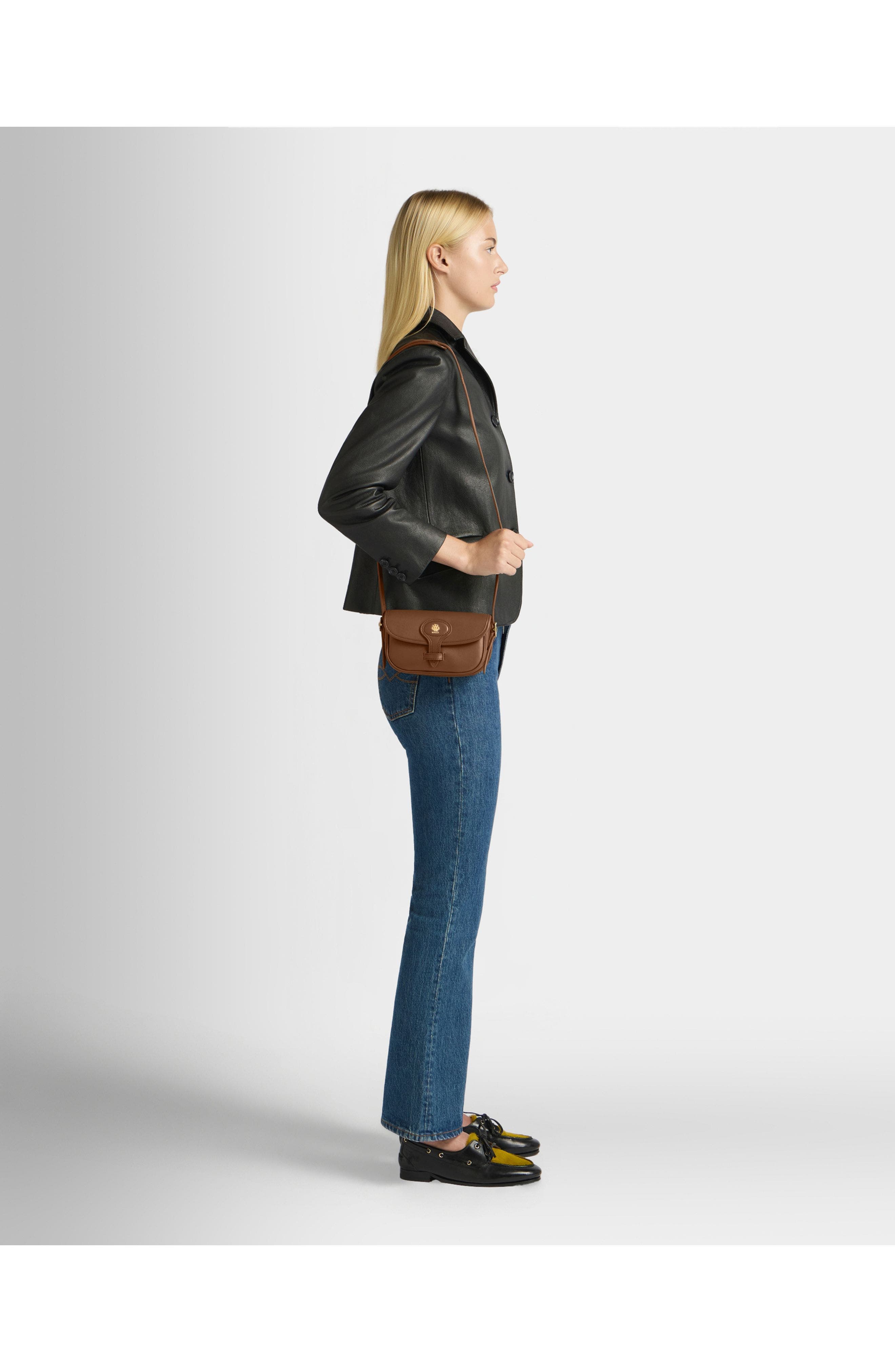 Bally Beckett Minibag in Calf Leather, Alternate, color, Brown