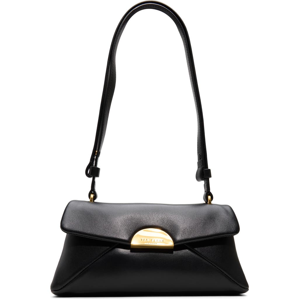 Ted Baker London Selene Leather Shoulder Bag In Black