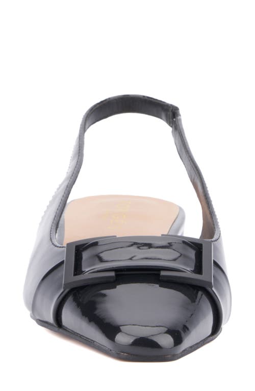 Torgeis Janessa Pointed Toe Slingback Flat In Black
