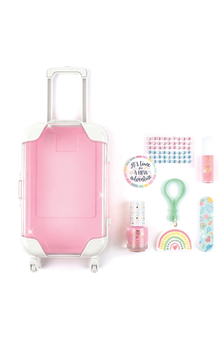 Three Cheers For Girls 3C4G Adventure Fun Suitcase Cosmetic Set, 7 Pieces, Alternate, color, Multicolored