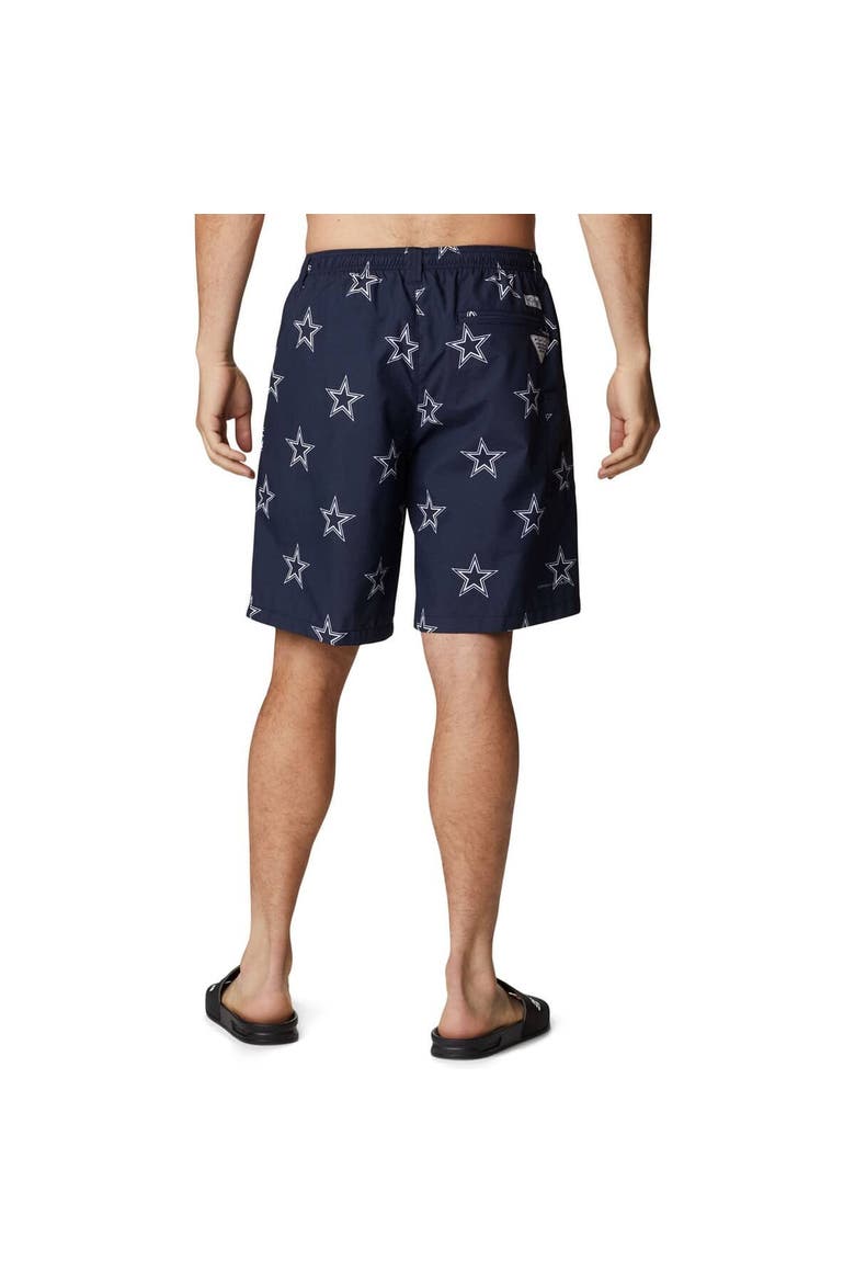 Men's Columbia Navy Dallas Cowboys Backcast III Printed Shorts, Alternate, color, Navy