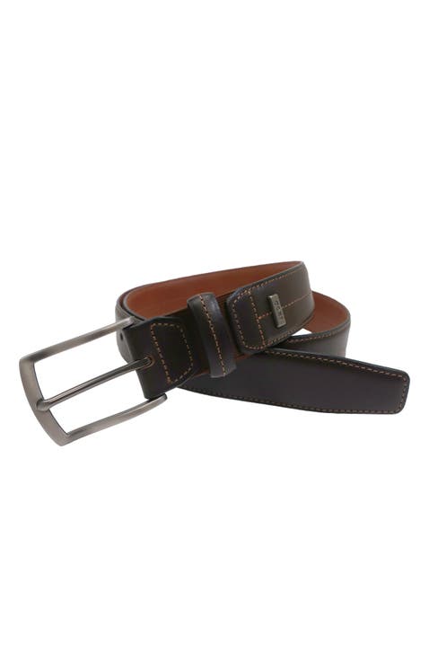 Mens Elastic Power Stretch Leather Belt