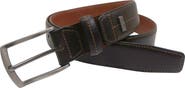 IZOD Mens Elastic Power Stretch Leather Belt