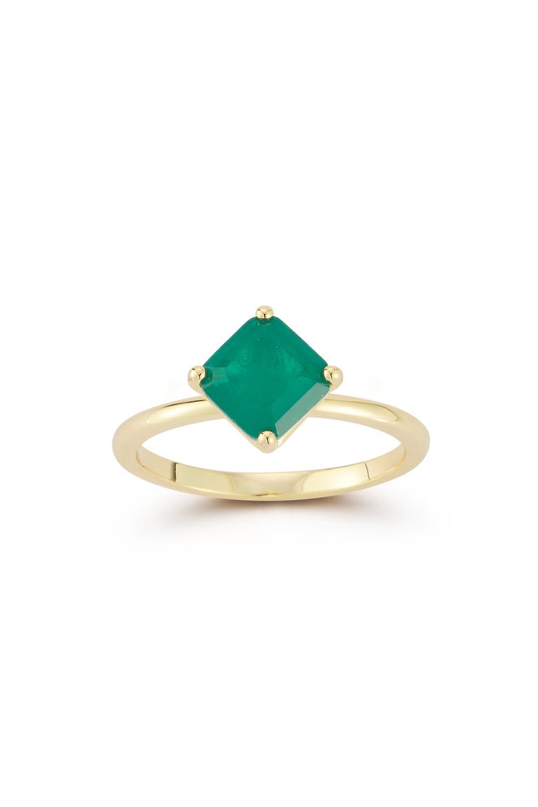 Princess Cut Cubic Zirconia Ring, Main, color, GOLD