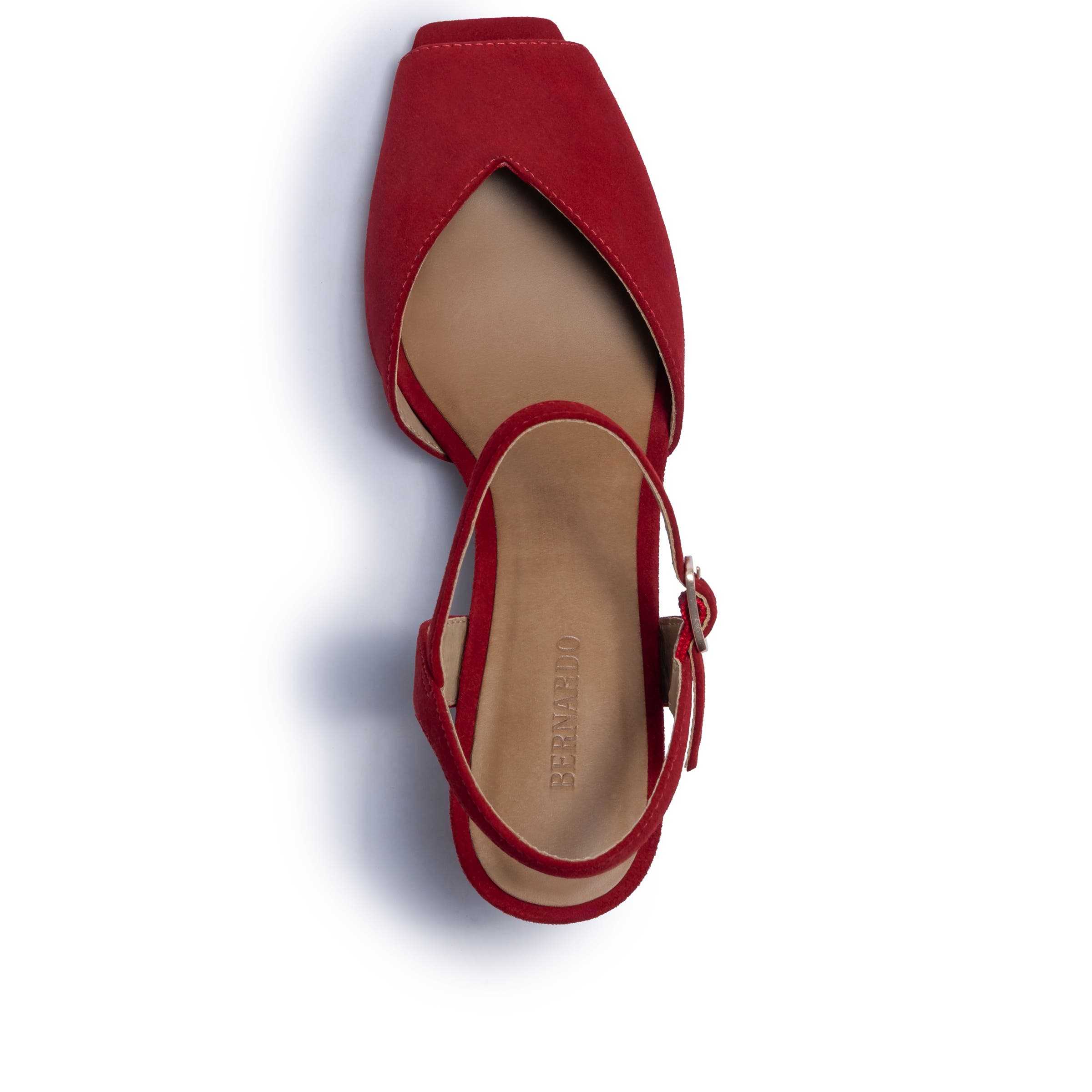 Hartley Mid Heel Sandal, Alternate, color, DARK RED