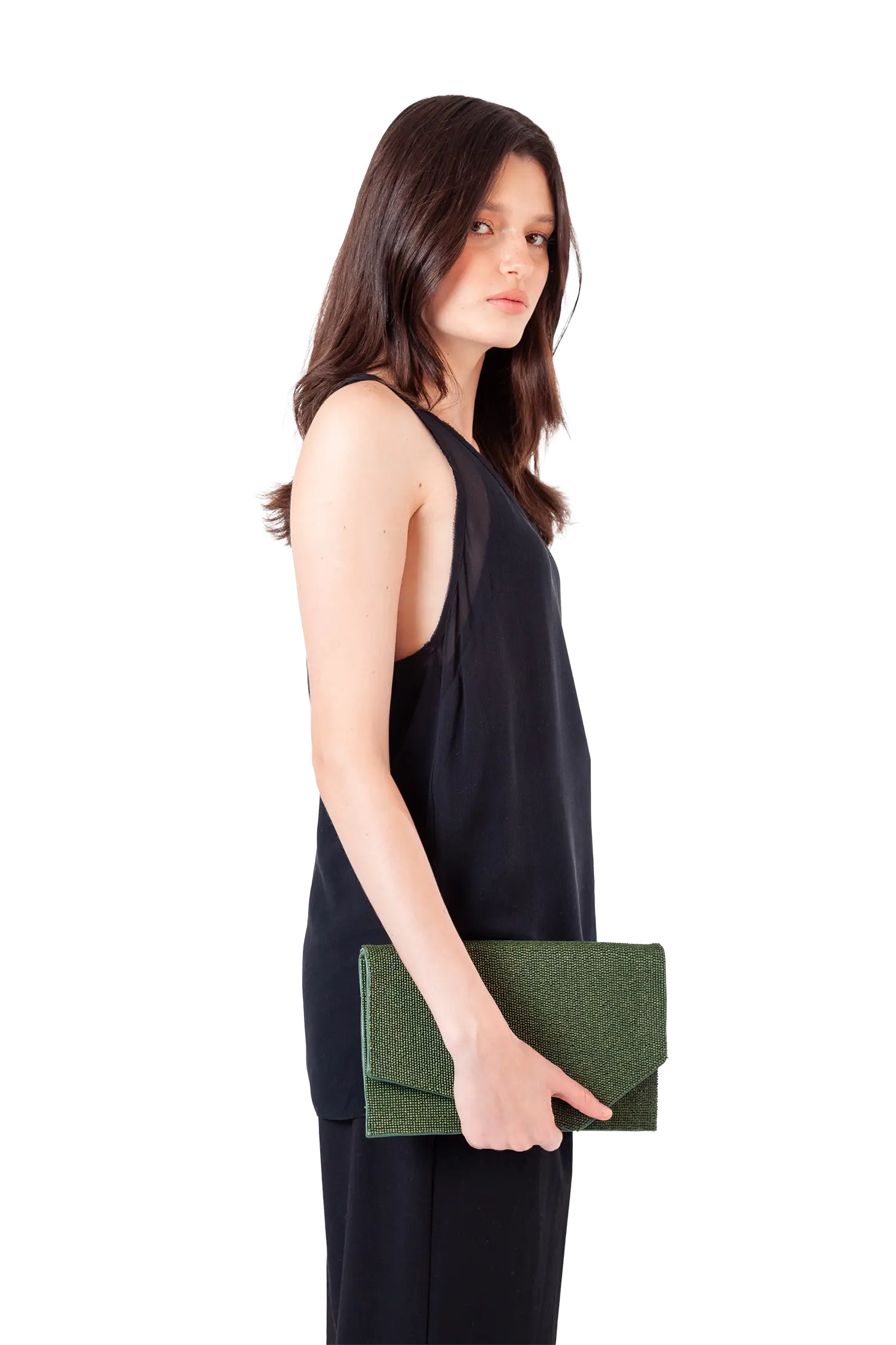 1AM Beads Envelope Bag, Alternate, color, Emerald Green