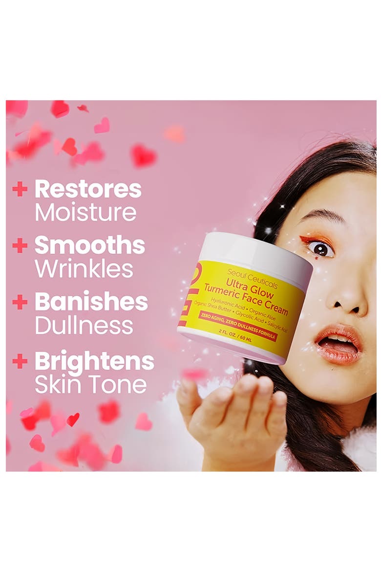 Ultra Glow Korean Turmeric Face Cream, Alternate, color, Clear