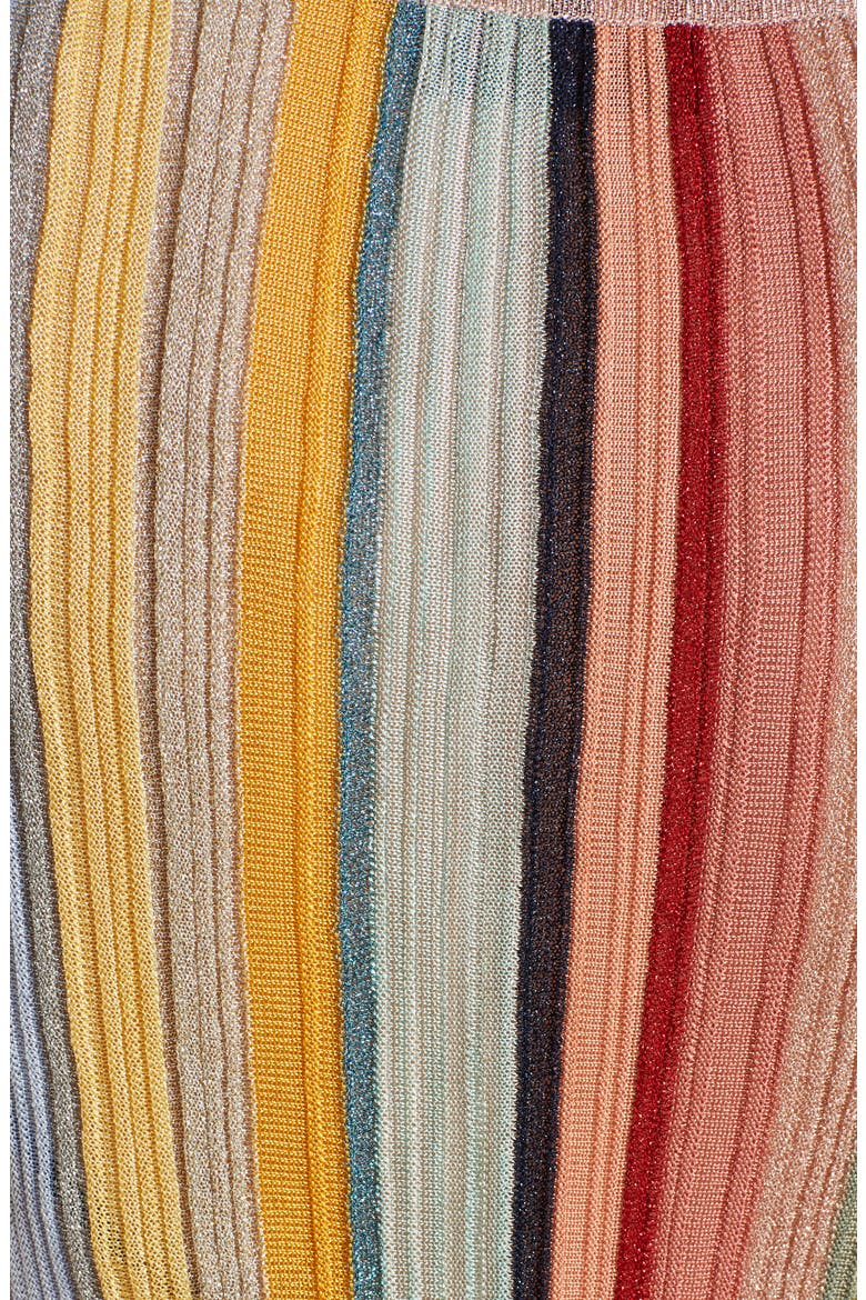 Reversible Metallic Stripe Sweater Dress, Alternate, color, PINK