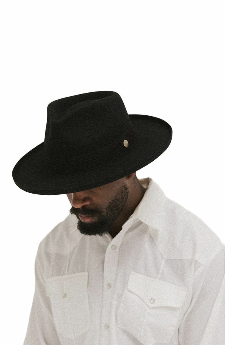 Two Roads Hat Co. Echo Park Fedora Hat, Alternate, color, Black