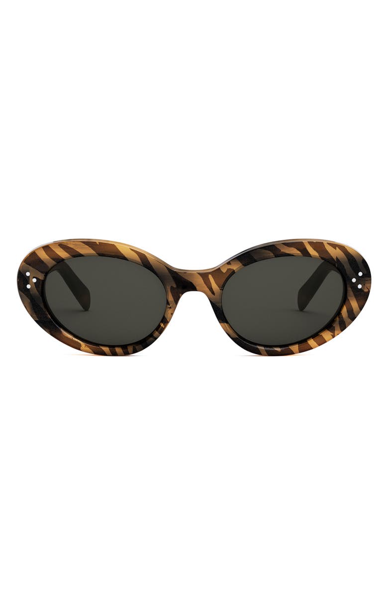 CELINE Bold 3 Dots 53mm Round Sunglasses, Main, color, 