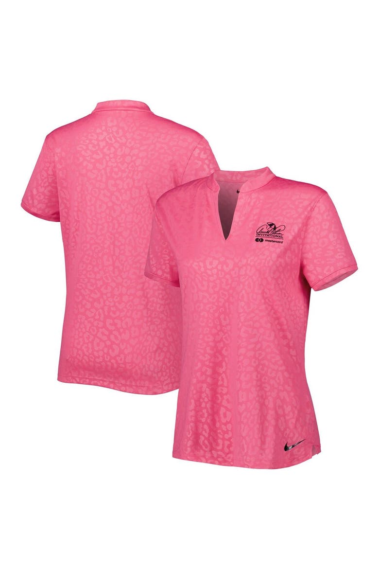 Women's Nike Pink 2023 Arnold Palmer Invitational Performance V-Neck Victory Polo, Main, color, Pink
