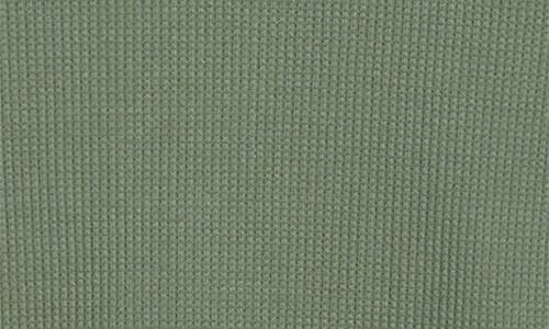 Papinelle Claire Waffle Knit Pajamas In Green