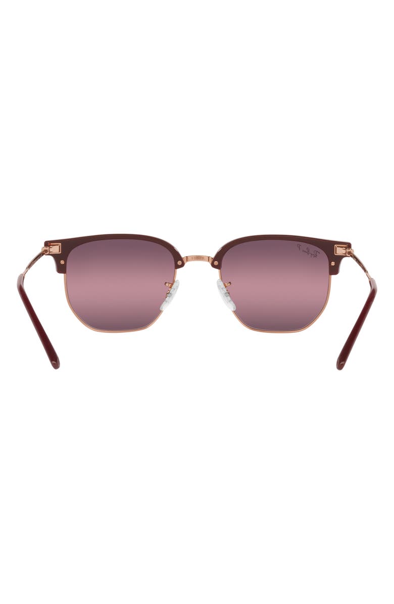 Ray-Ban New Clubmaster 51mm Polarized Irregular Sunglasses, Alternate, color,