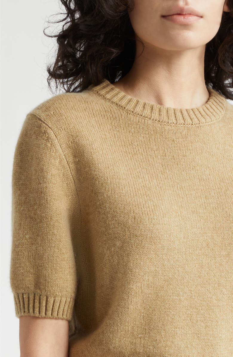 Toccin Elsie Short Sleeve Wool & Cashmere Sweater, Alternate, color, 